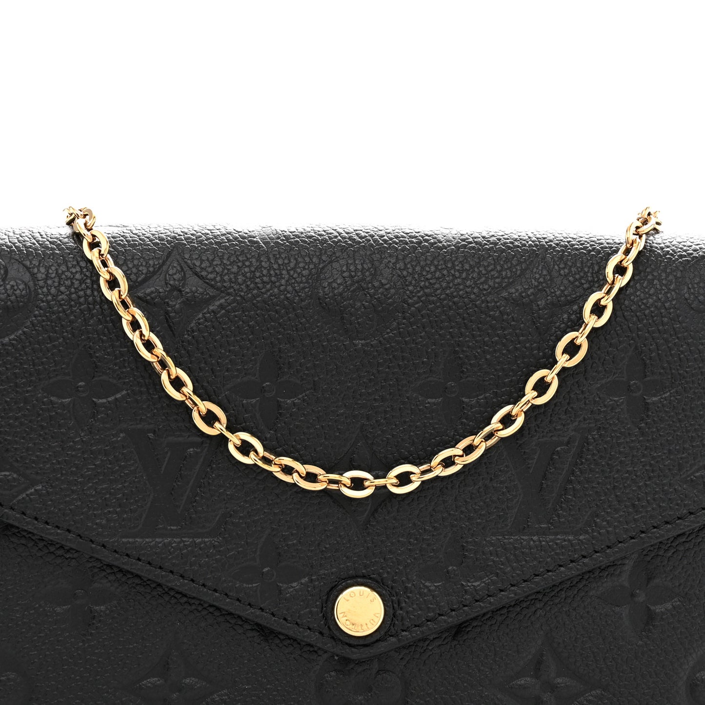Empreinte Pochette Felicie Chain Wallet Black