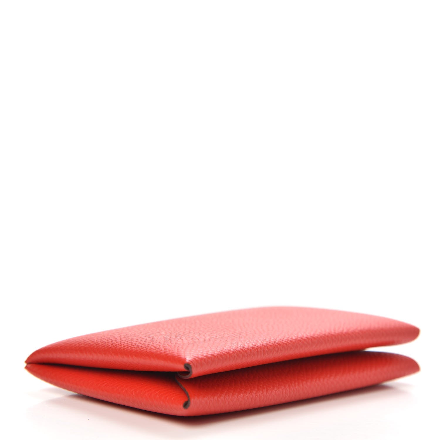 Hermes Evercolor Calvi Card Case Rouge De Coeur 4 of 7