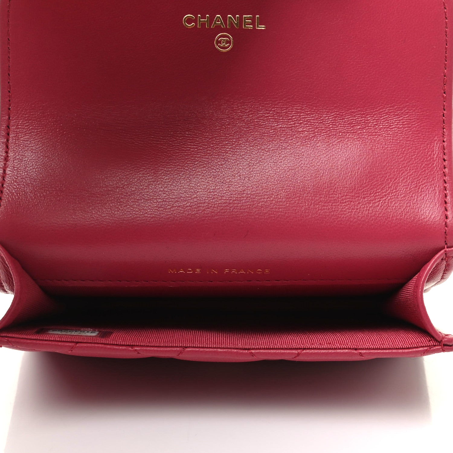 Chanel Lambskin Quilted Top Handle Flap Coin Purse With Chain Dark Pink 7 of 9