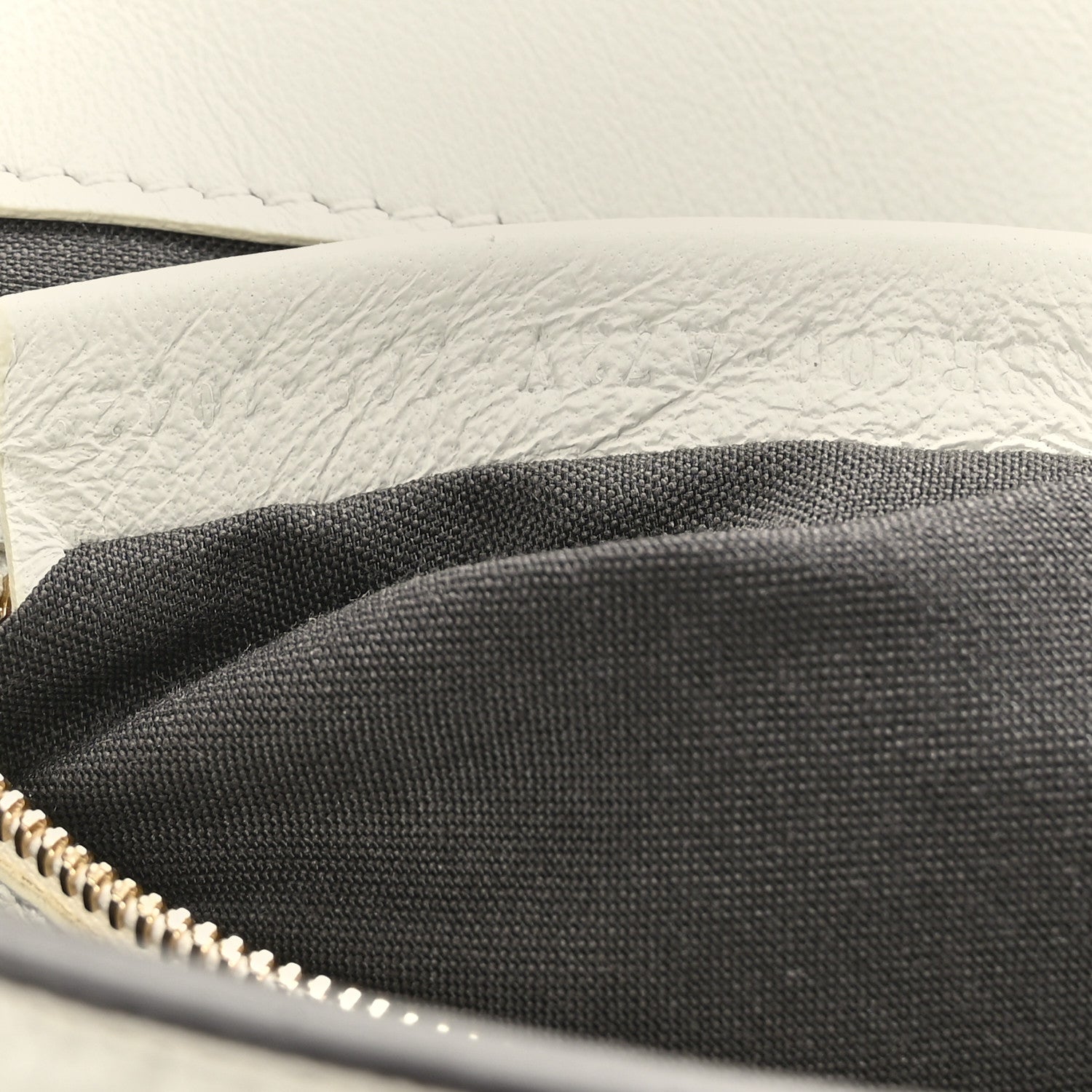 Fendi Nappa FF 1974 Embossed Baguette White 7 of 9