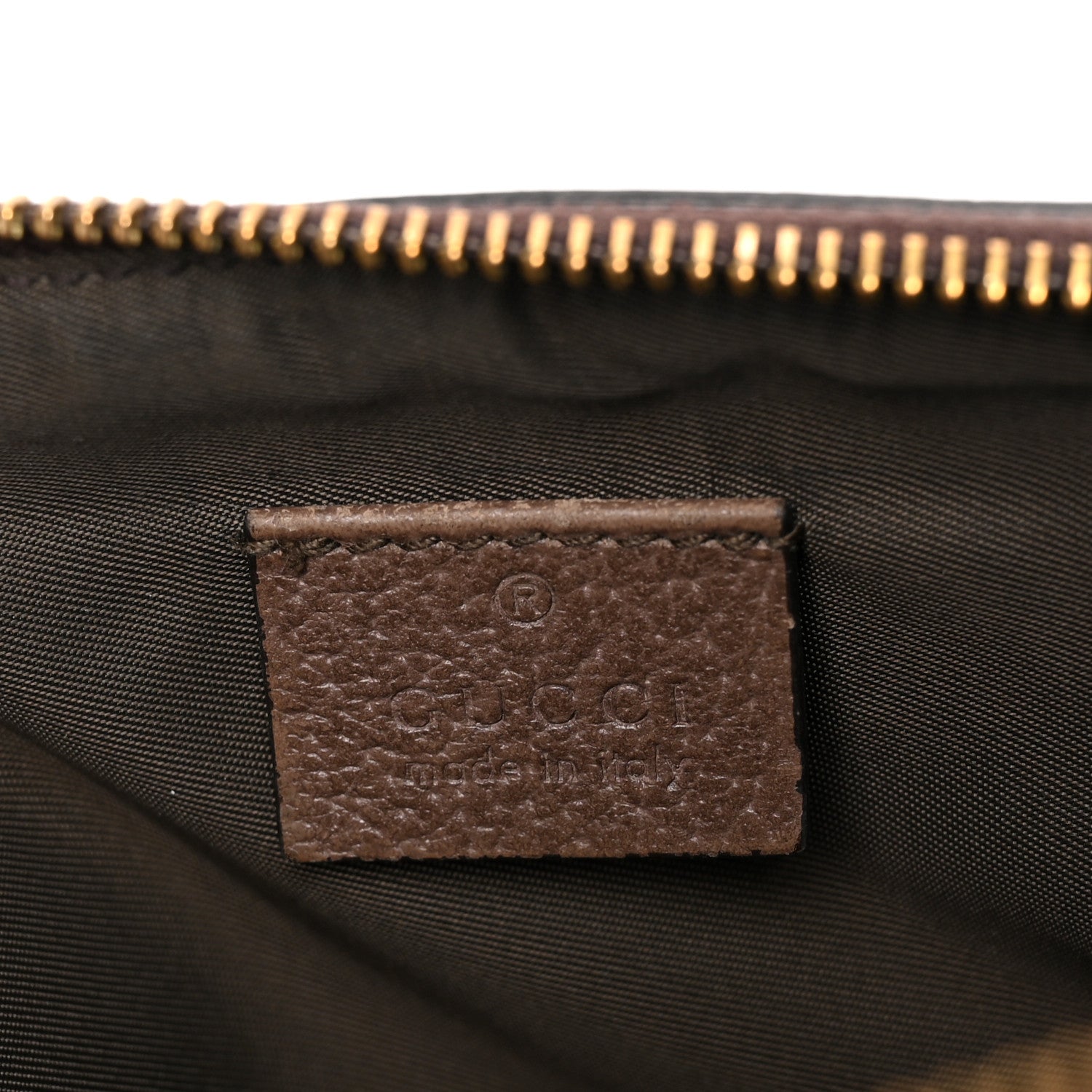 Gucci GG Supreme Monogram Textured Calfskin Web Large Ophidia Cosmetic Case Beige Ebony New Acero 6 of 9