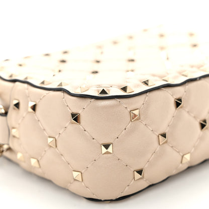 Valentino Garavani Nappa Rockstud Spike Camera Crossbody Bag Light Ivory 8 of 9