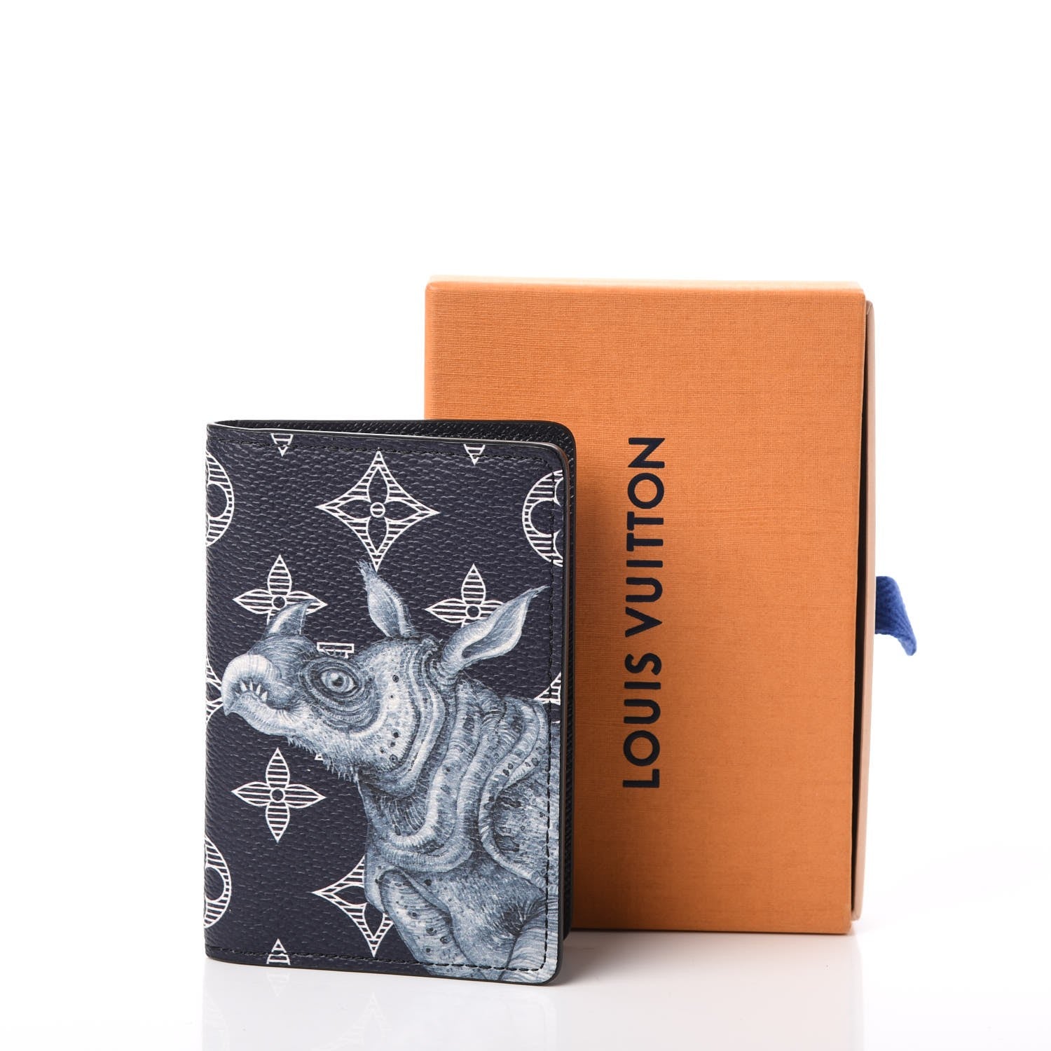 Louis Vuitton Savane Monogram Chapman Rhinoceros Pocket Organizer Encre 8 of 8