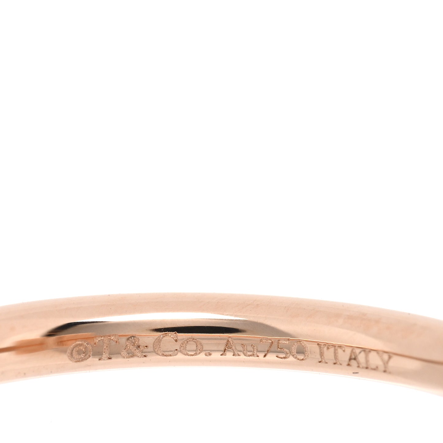 18K Rose Gold Diamond Mother of Pearl T Wire Ring 49 5