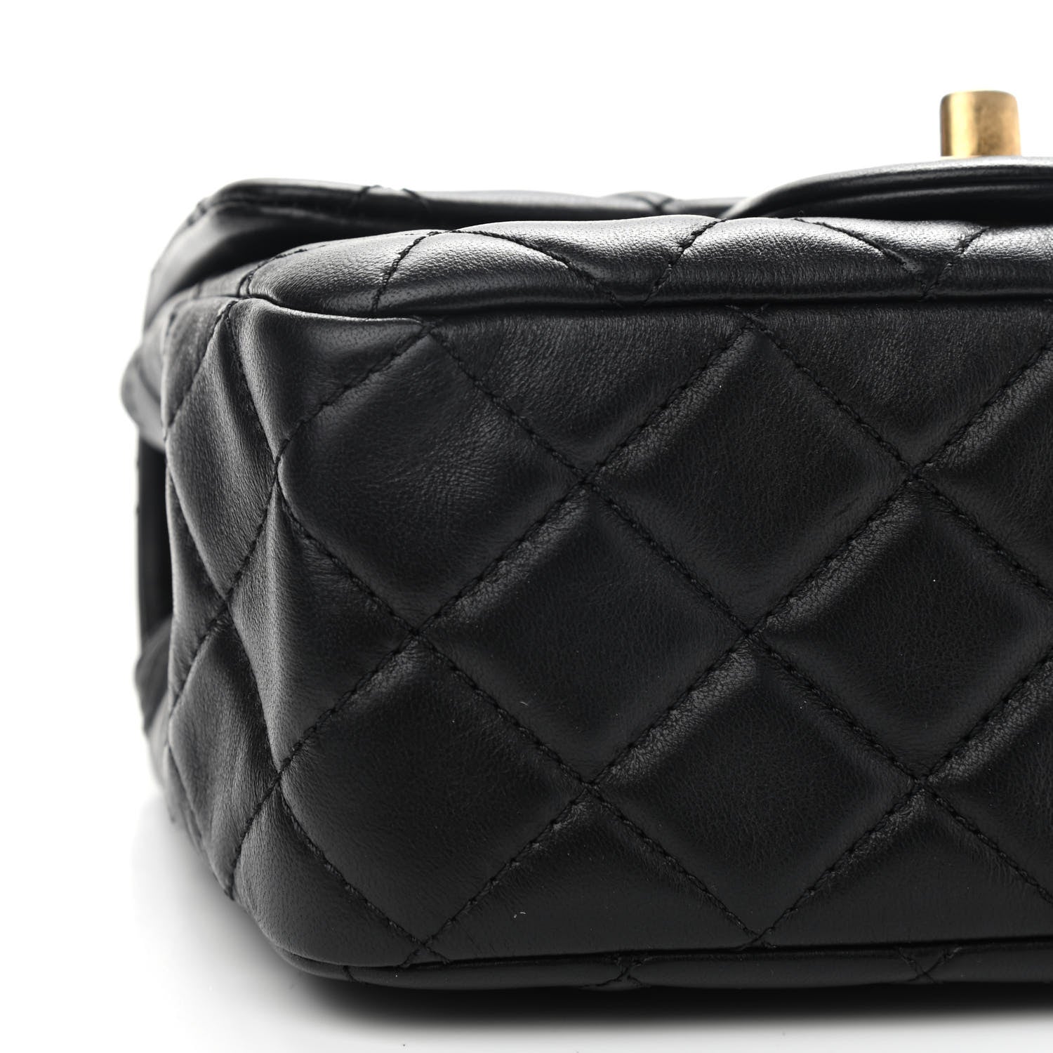 Chanel Lambskin Quilted Mini Pearl Crush Flap Black 5 of 9