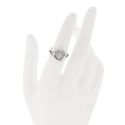 David Yurman Sterling Silver Diamond Pave 7mm Infinity Ring 50 5.5 2 of 4