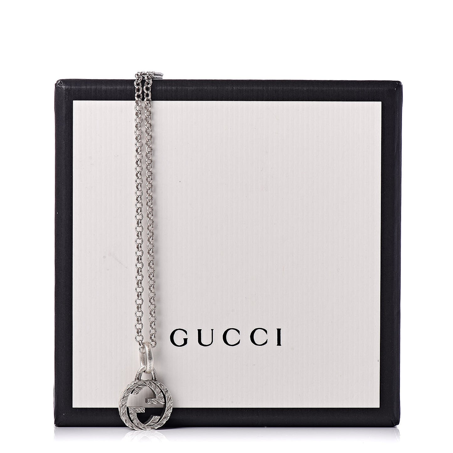 Sterling Silver Interlocking G Pendant Necklace