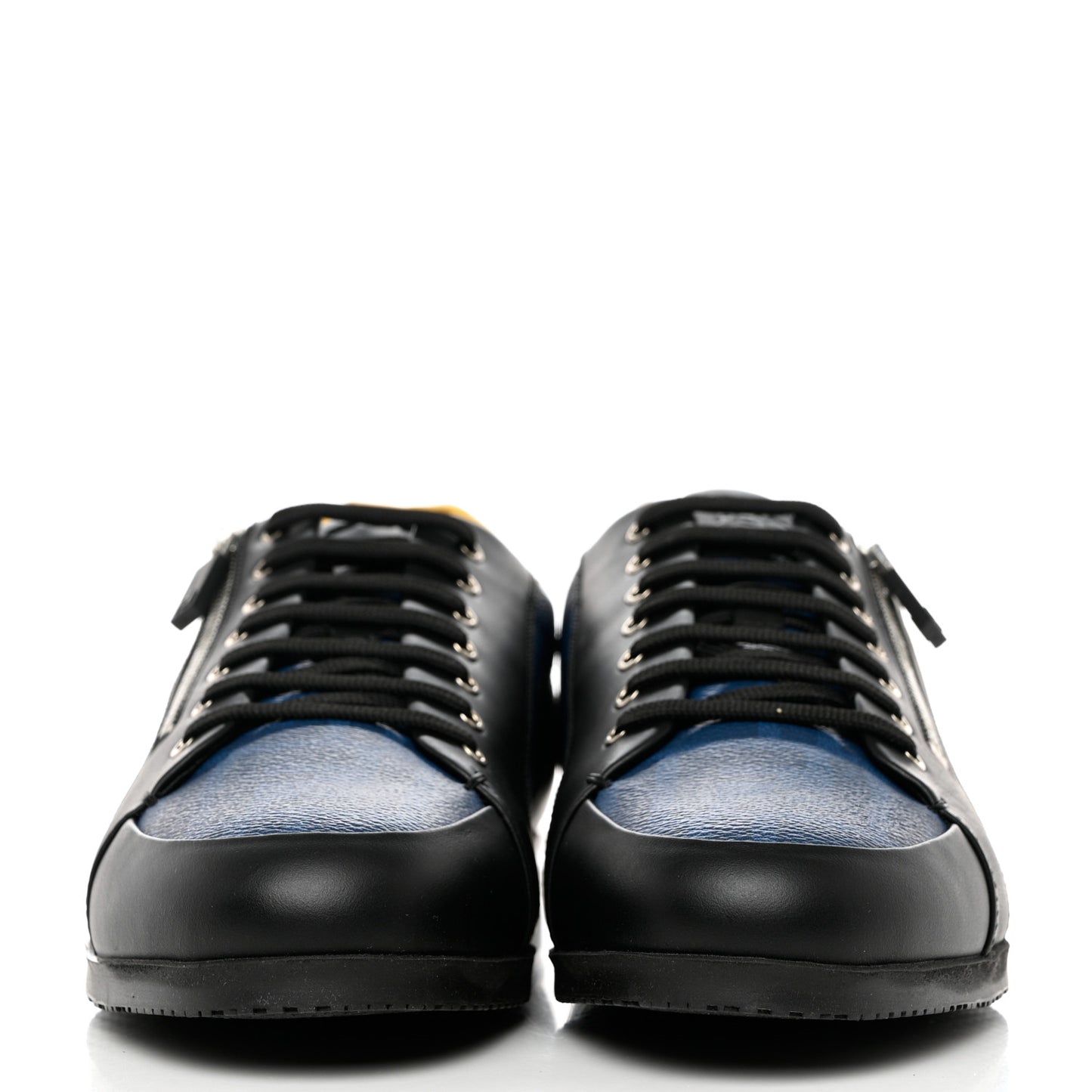 Vitello FF Fabric Mens Low Top Sneakers 9 Cobalt Black