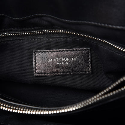 Saint Laurent Calfskin Y Quilted Monogram Medium Loulou Chain Satchel Black 6 of 8