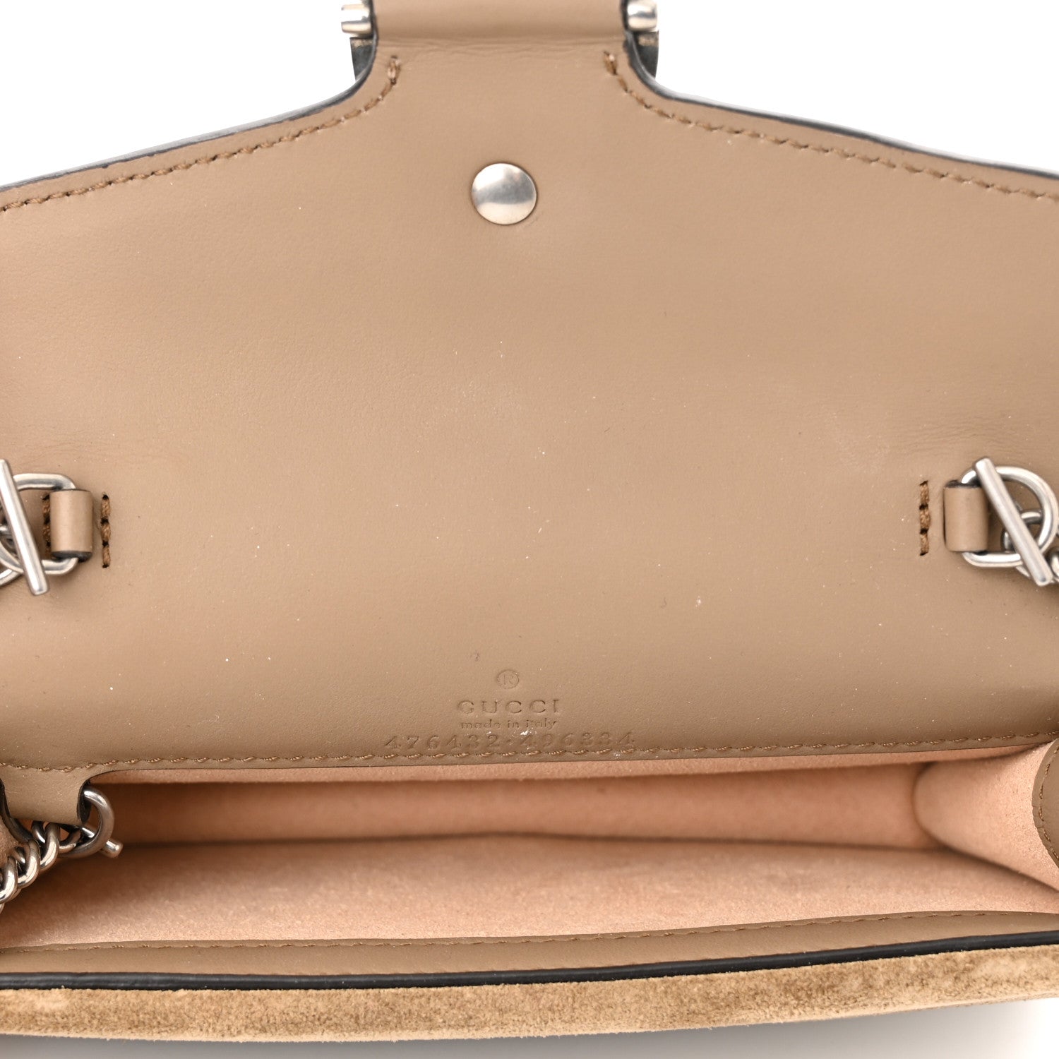 Gucci GG Supreme Monogram Super Mini Dionysus Shoulder Bag Taupe 5 of 10