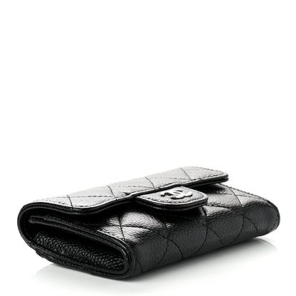Chanel Caviar Quilted Flap Card Holder Wallet Black 4 of 8