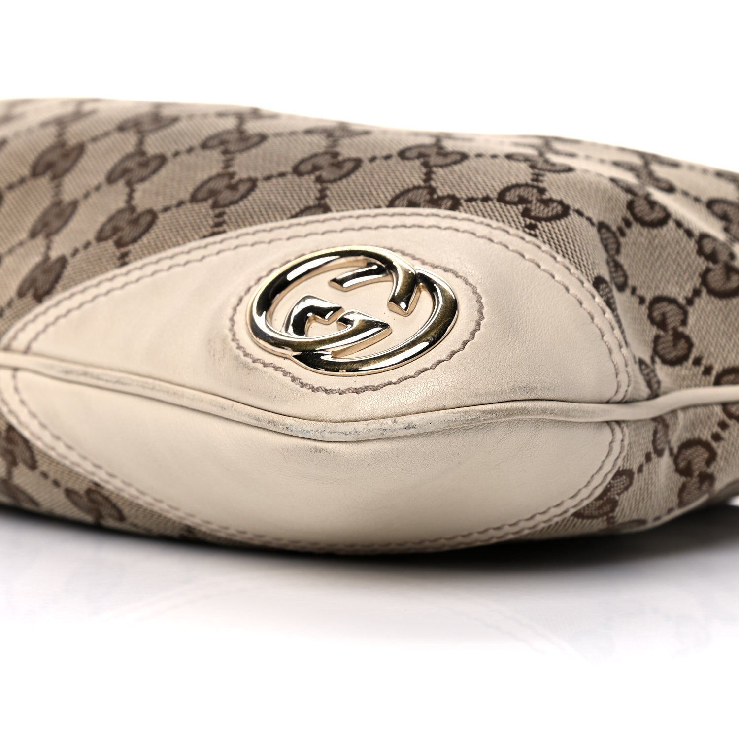 Gucci Monogram Medium New Britt Hobo Off White 11 of 22