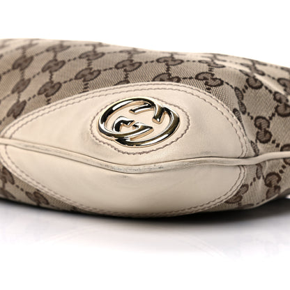 Gucci Monogram Medium New Britt Hobo Off White 11 of 22