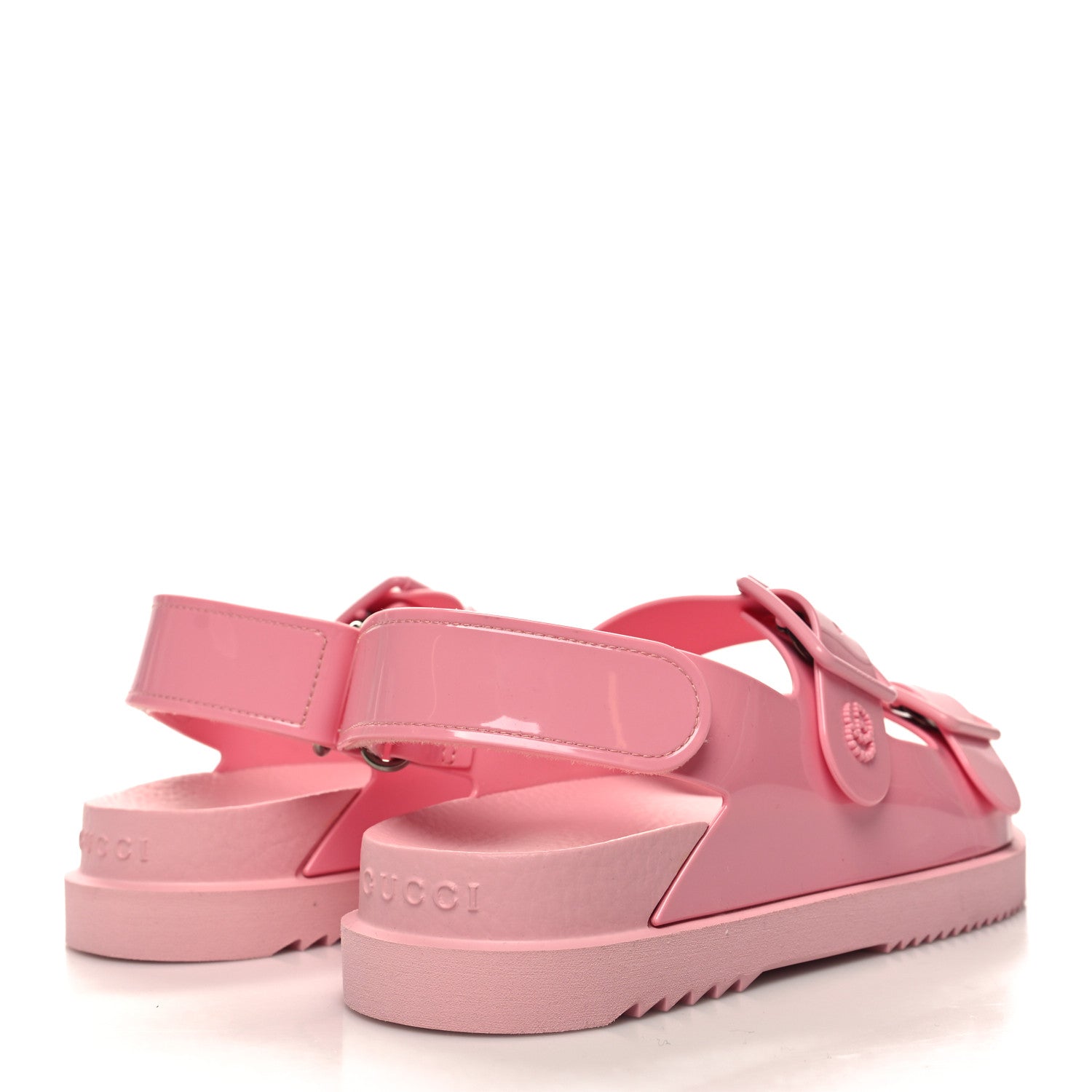 Gucci Rubber Mini Double G Womens Isla Dad Sandals 36 Wild Rose 2 of 7