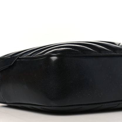Saint Laurent Calfskin Matelasse Monogram Lou Camera Bag Black 7 of 9