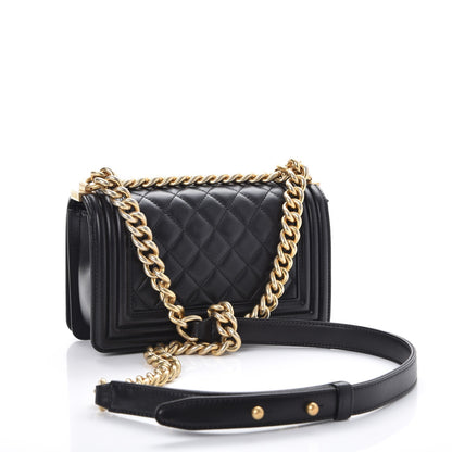 Chanel Lambskin Quilted Small Boy Flap Black 4 of 8