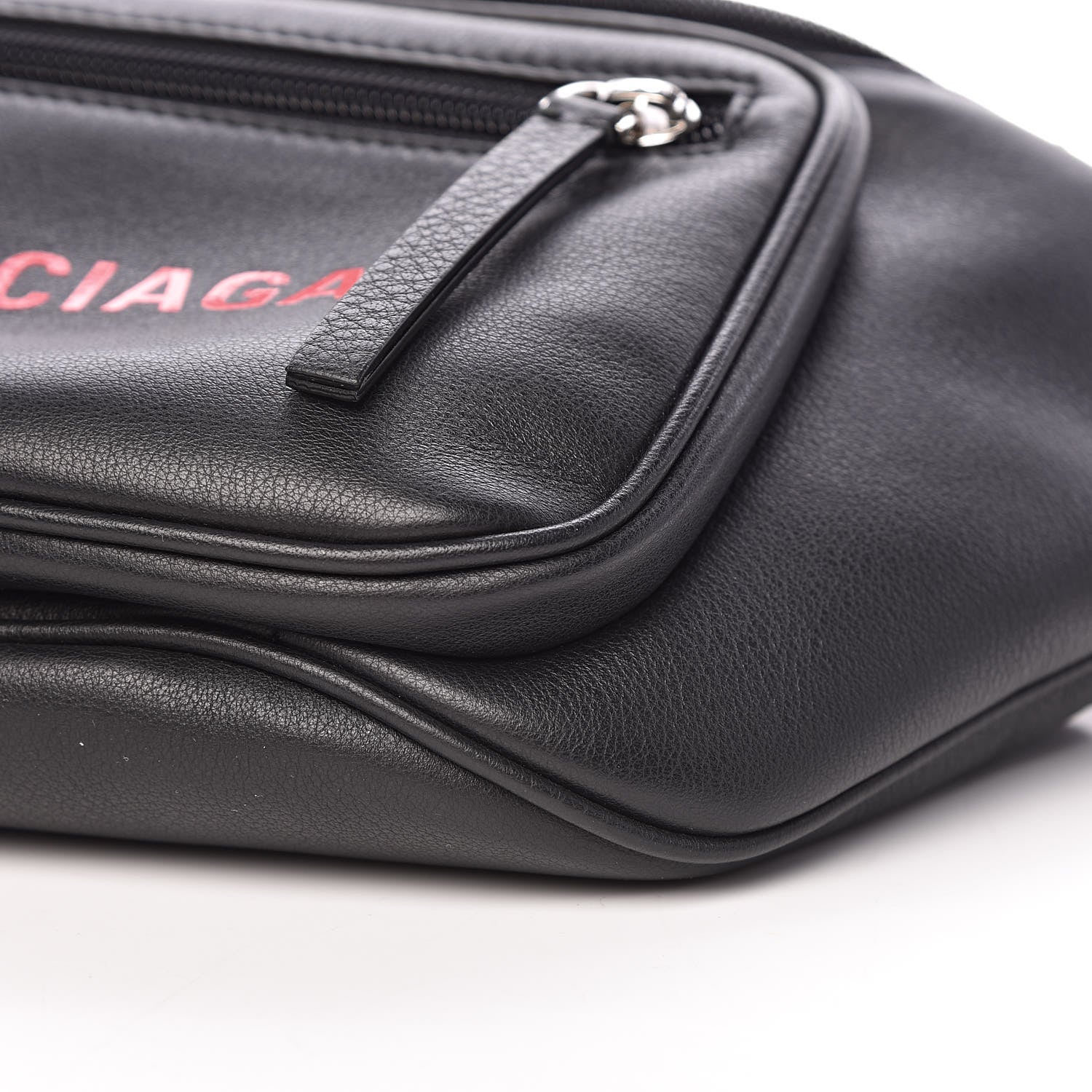 Balenciaga Calfskin Everyday Logo Belt Bag Black 10 of 10