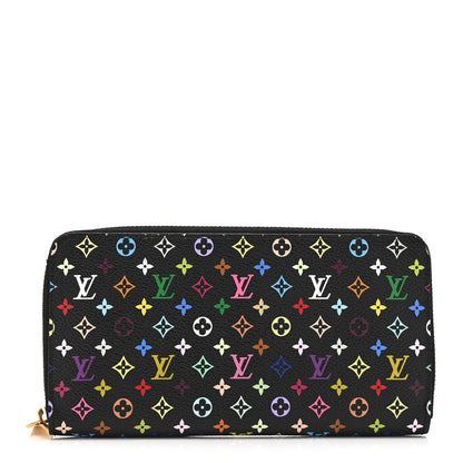 Louis Vuitton Monogram Multicolor Zippy Wallet Black Grenade 1 of 10