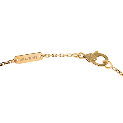 Van Cleef & Arpels 18K Yellow Gold Mother of Pearl Vintage Alhambra Pendant Necklace 5 of 6