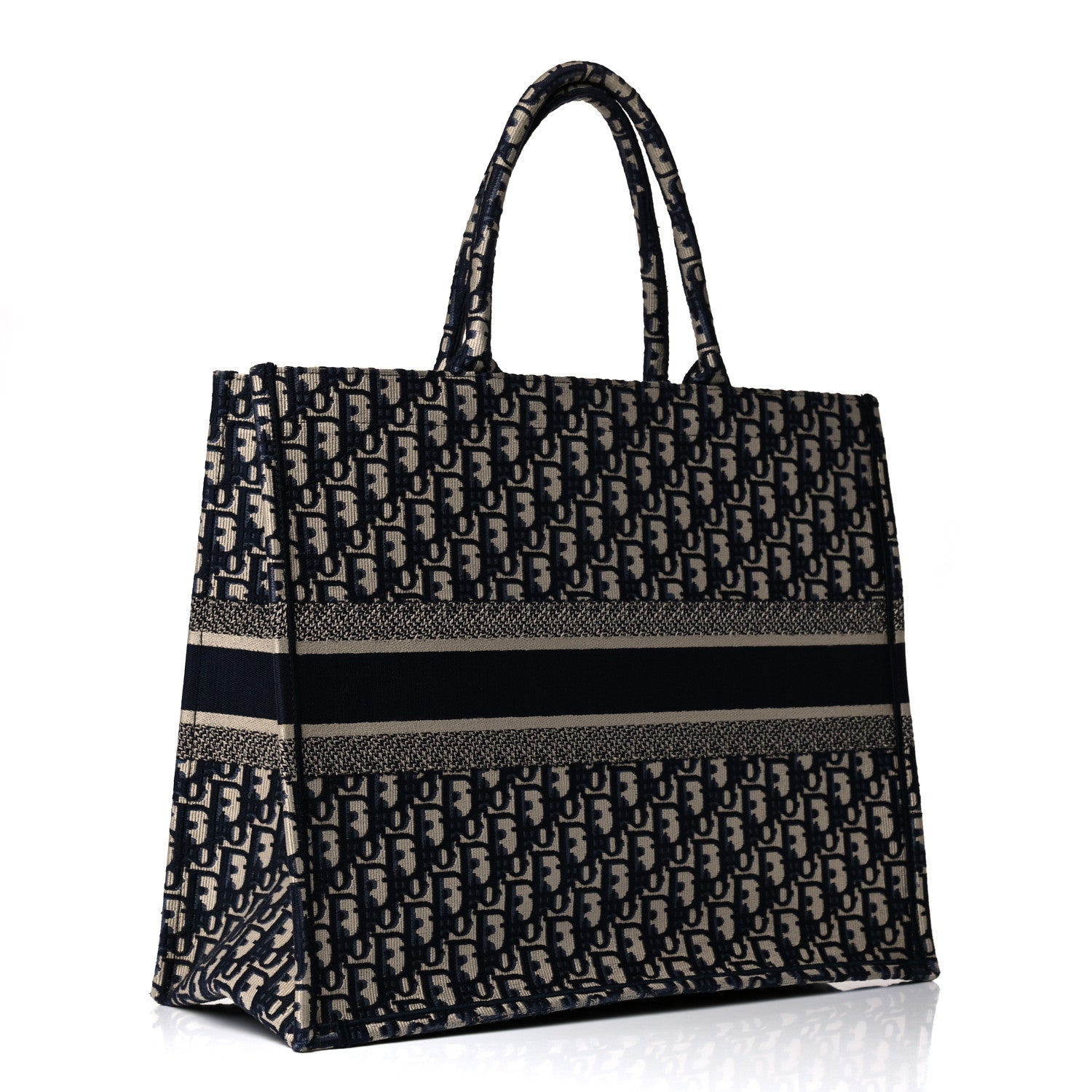 Christian Dior Oblique Book Tote Blue Multicolor 3 of 17