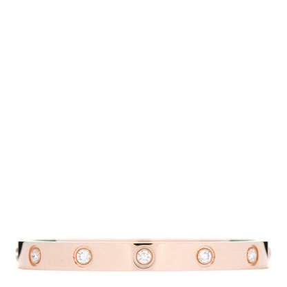 Cartier 18K Pink Gold 10 Diamond LOVE Bracelet 15 2 of 3