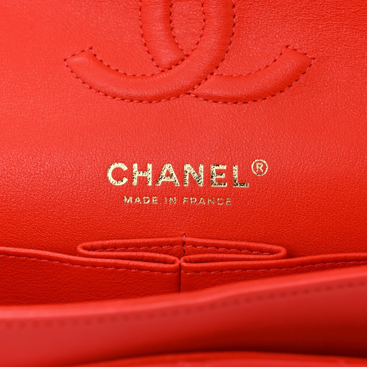 Chanel Lambskin Quilted Small Double Flap Red 6 of 10