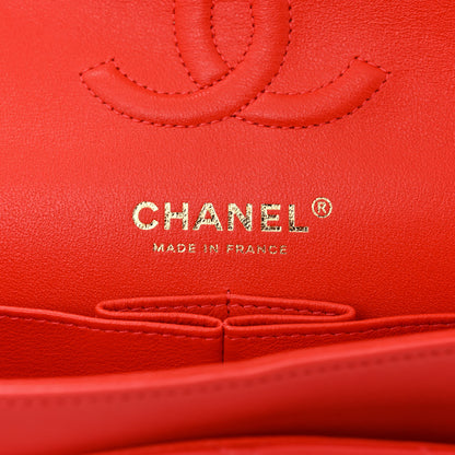 Chanel Lambskin Quilted Small Double Flap Red 6 of 10
