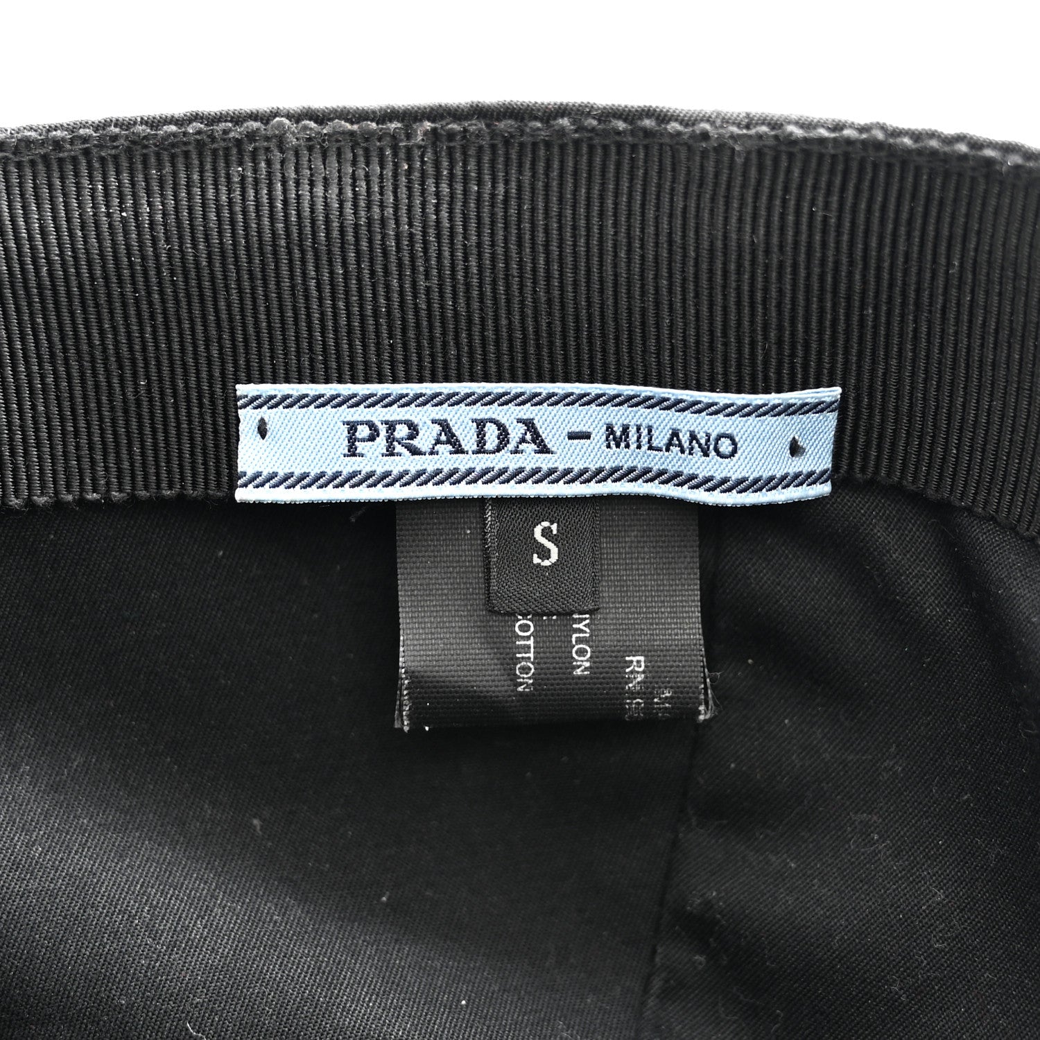 Prada Nylon Baseball Cap S Black 8 of 10