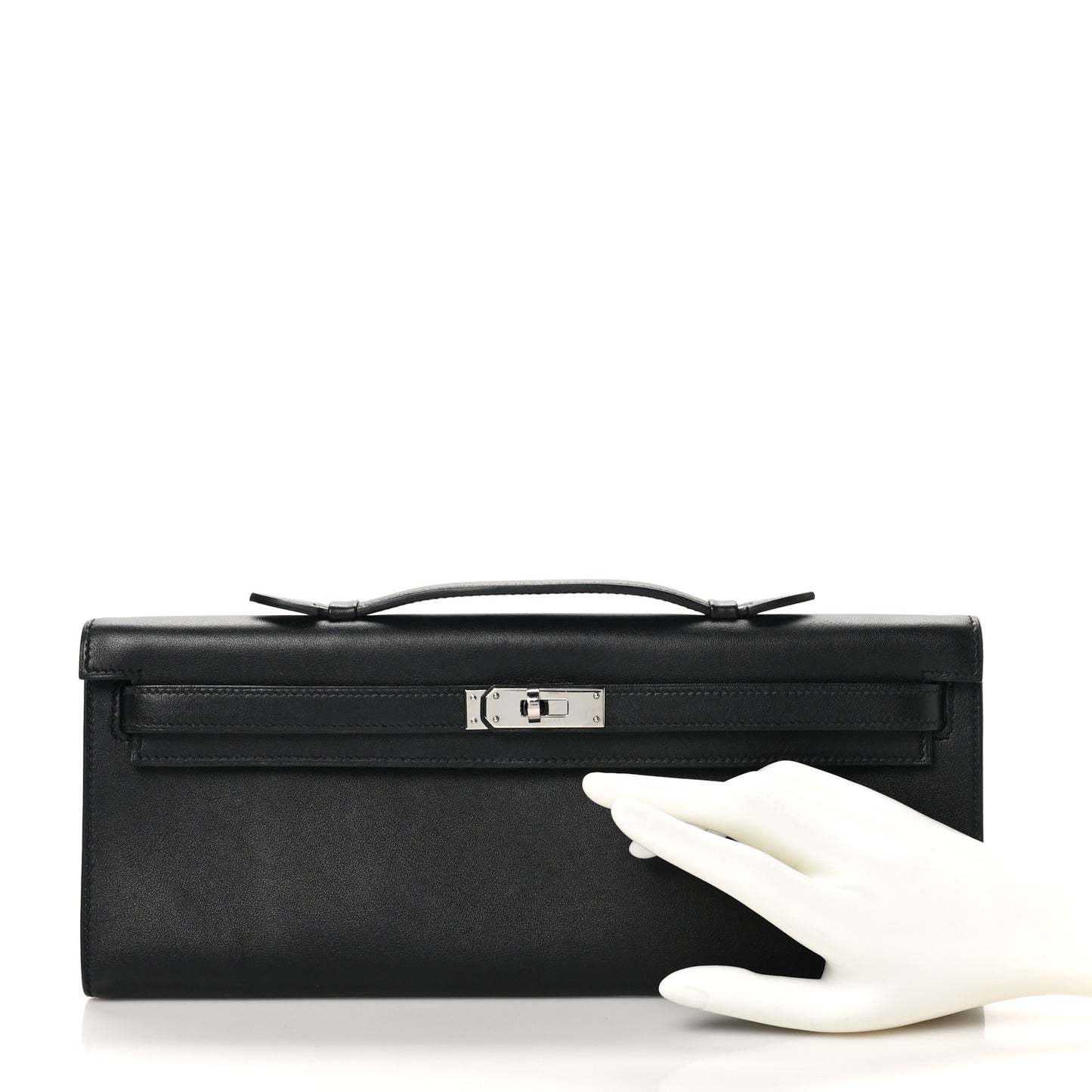 Swift Kelly Cut Clutch Pochette Black