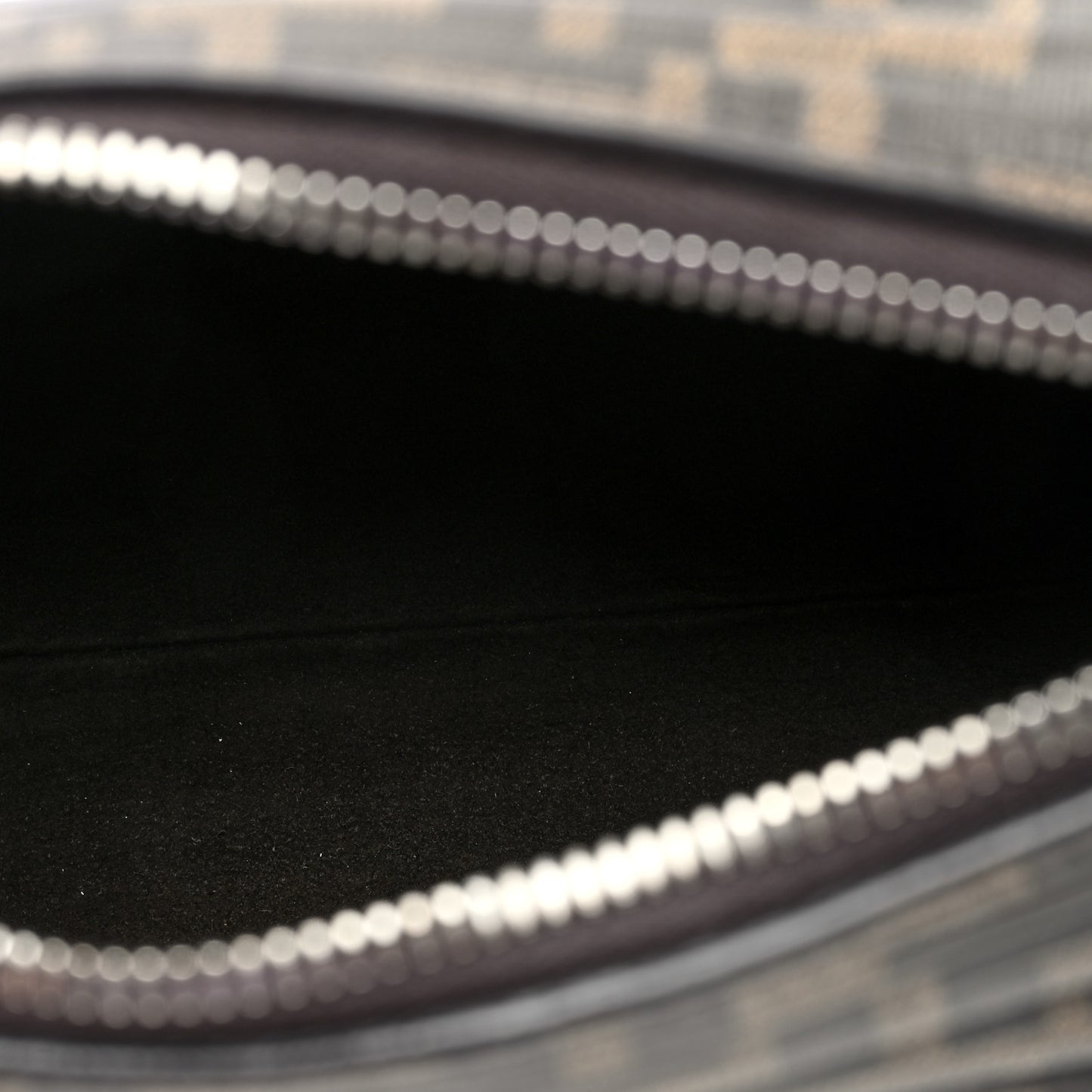 Glazed Fabric FF Pleated Candy Bag Brown