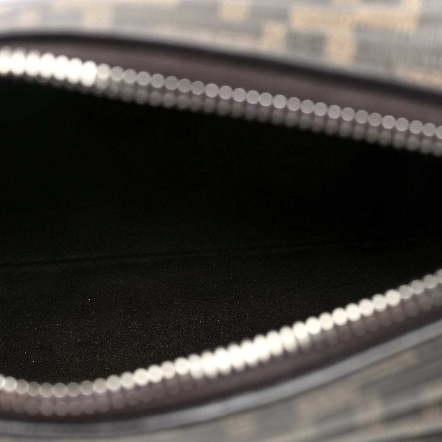 Fendi Glazed Fabric FF Pleated Candy Bag Brown 5 of 10