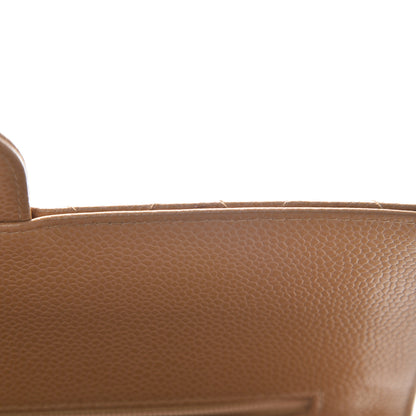 Chanel Caviar Quilted Medium Double Flap Beige Clair 8 of 13