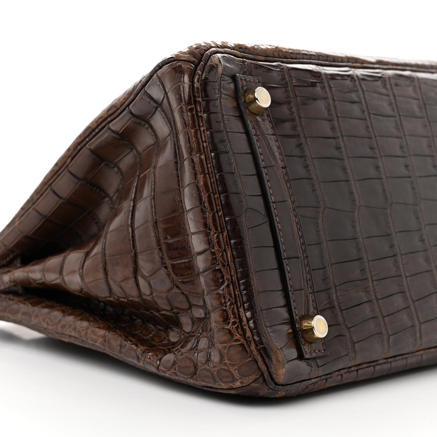 Matte Porosus Crocodile Birkin 30 Havane