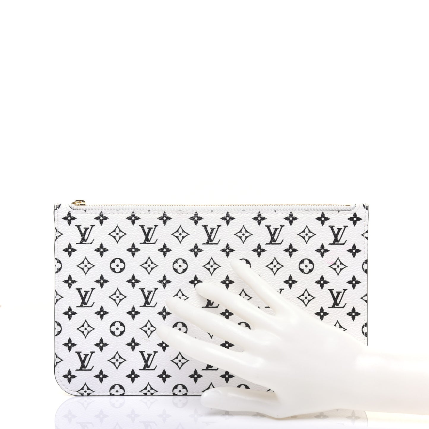 Monogram Giant Neverfull MM GM Pochette White