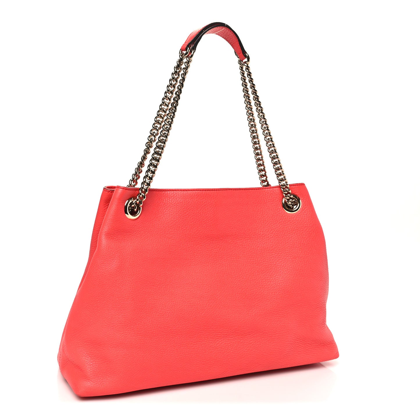 Pebbled Calfskin Medium Soho Chain Shoulder Bag Begonia Pink
