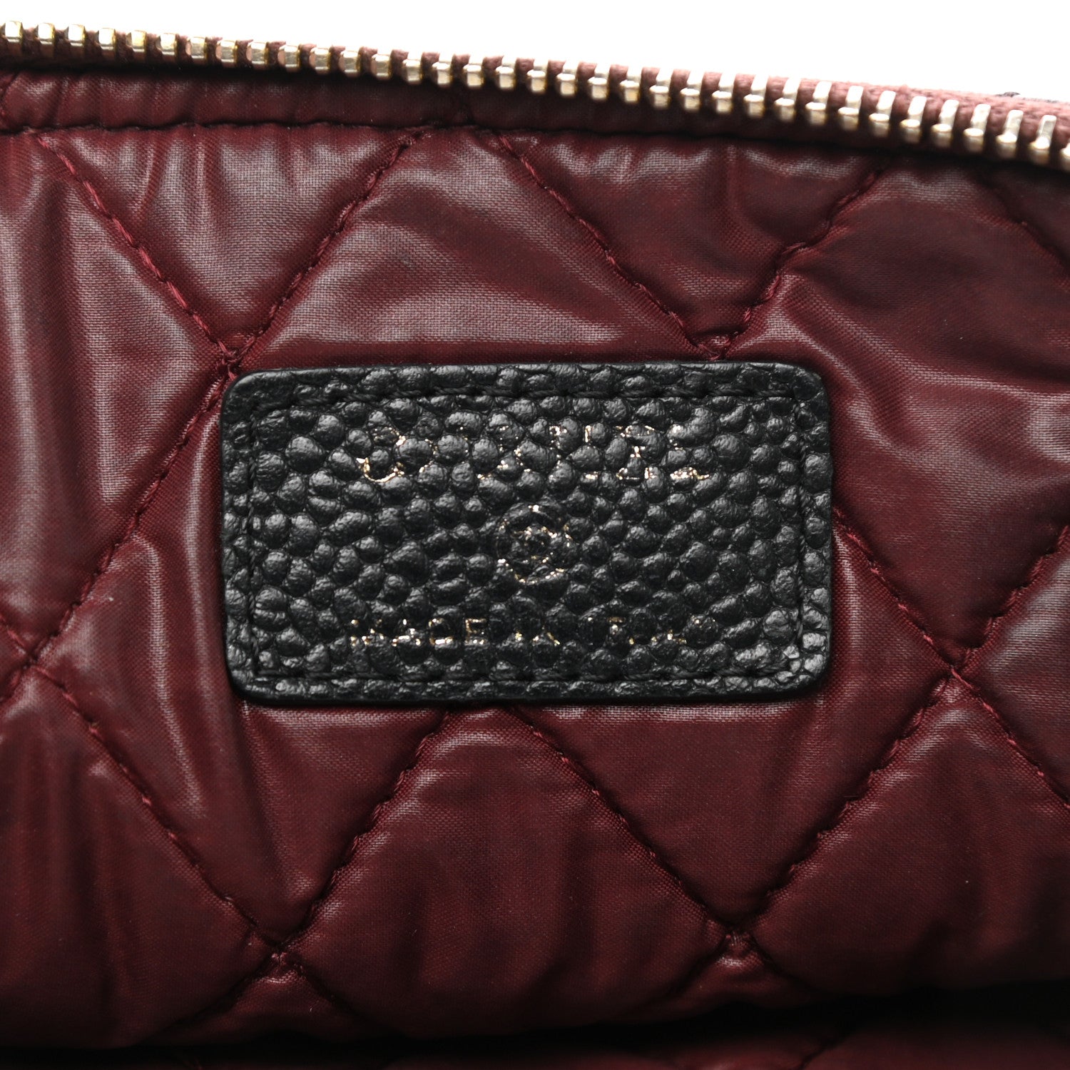 Chanel Caviar Quilted Medium Cosmetic Case Black 7 of 9