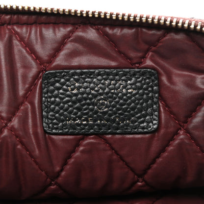 Chanel Caviar Quilted Medium Cosmetic Case Black 7 of 9