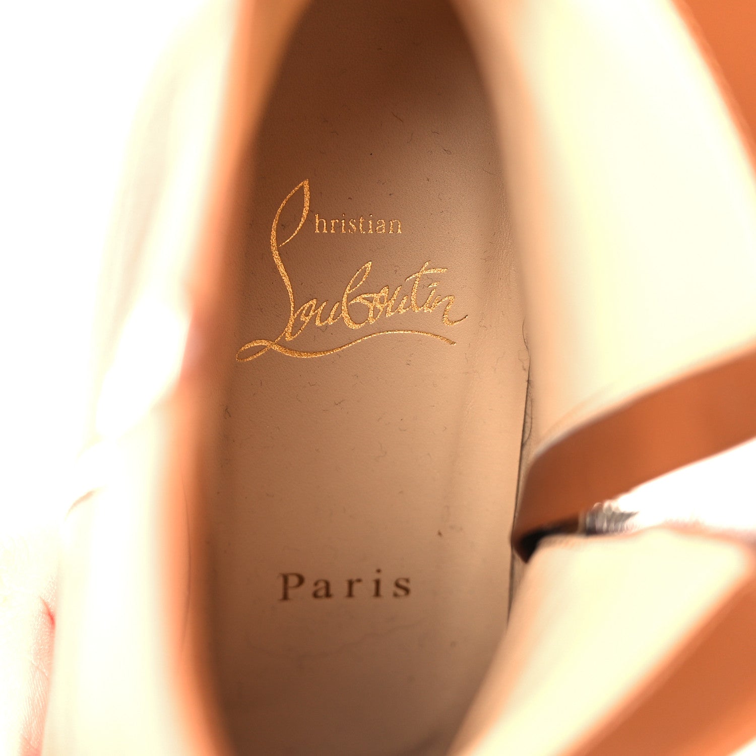 Christian Louboutin Calfskin CL Zip Booty 70 Ankle Boots 38 Cuoio 8 of 8