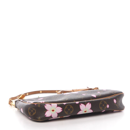 Louis Vuitton Monogram Cherry Blossom Pochette Accessories Brown 4 of 17