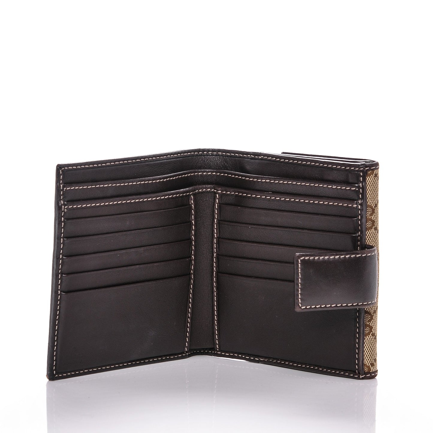 Monogram Lovely Heart French Flap Wallet Dark Brown
