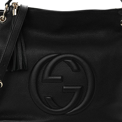 Gucci Pebbled Calfskin Large Soho Hobo Black 7 of 9