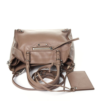 Balenciaga Calfskin Papier Mini A4 Zip Around Tote Beige Sable 11 of 11