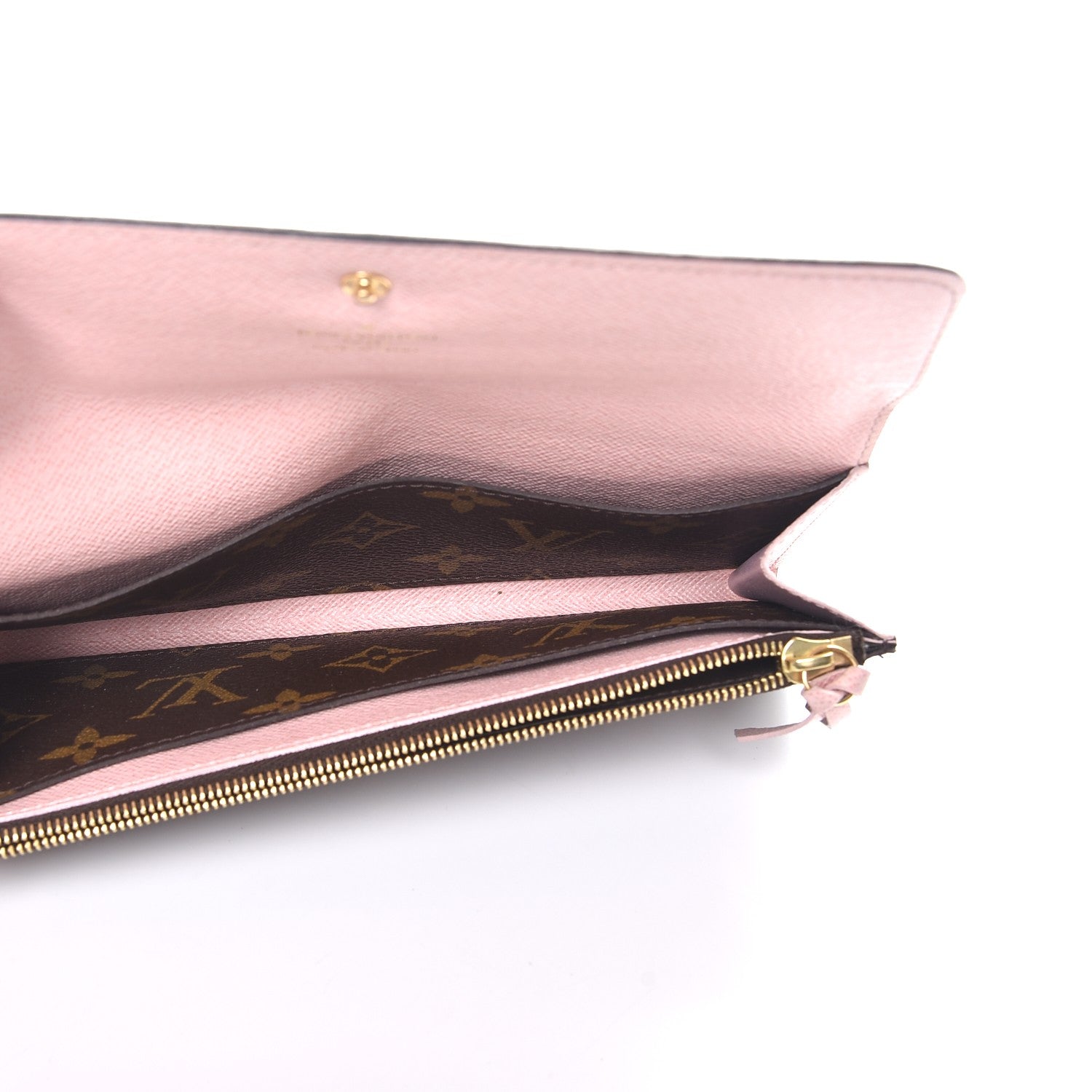 Louis Vuitton Monogram Emilie Wallet Rose Ballerine 5 of 8
