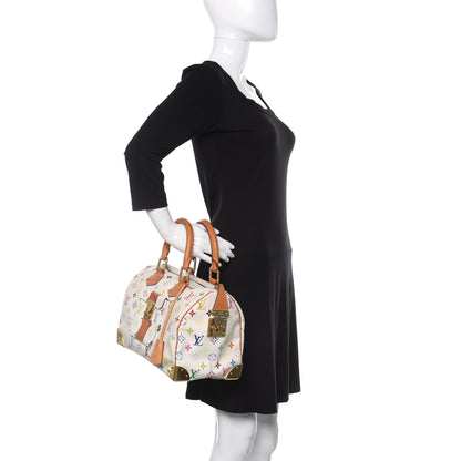 Louis Vuitton Monogram Multicolor Speedy 30 White 2 of 11
