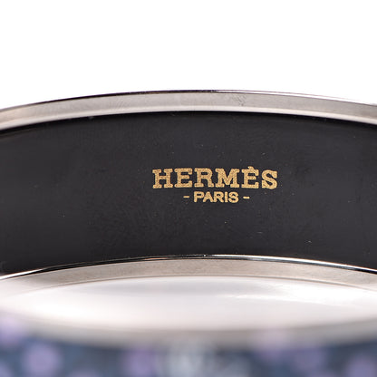 Hermes Enamel Printed Wide Dans Un Jardin Anglais Bracelet 65 Arts And Crafts 4 of 6