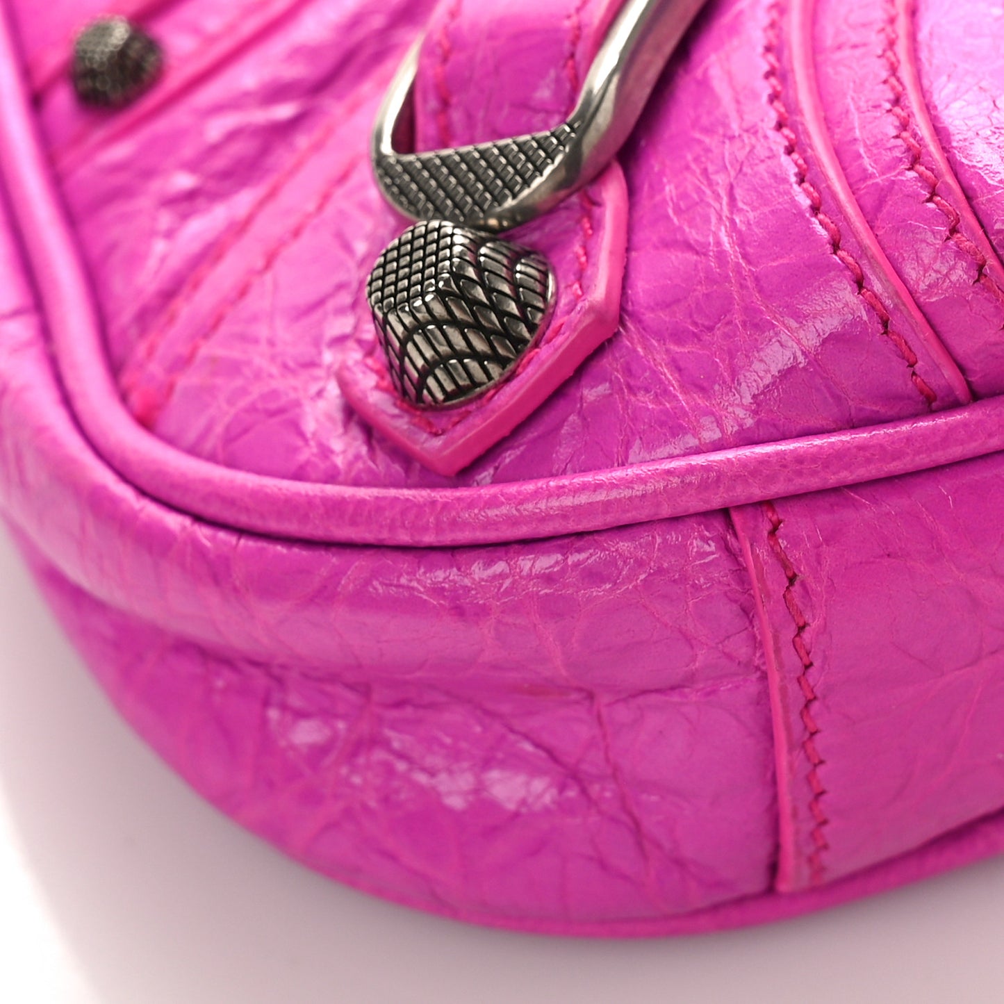 Agneau Arena Le Cagole Mini Purse With Chain Lipstick Pink