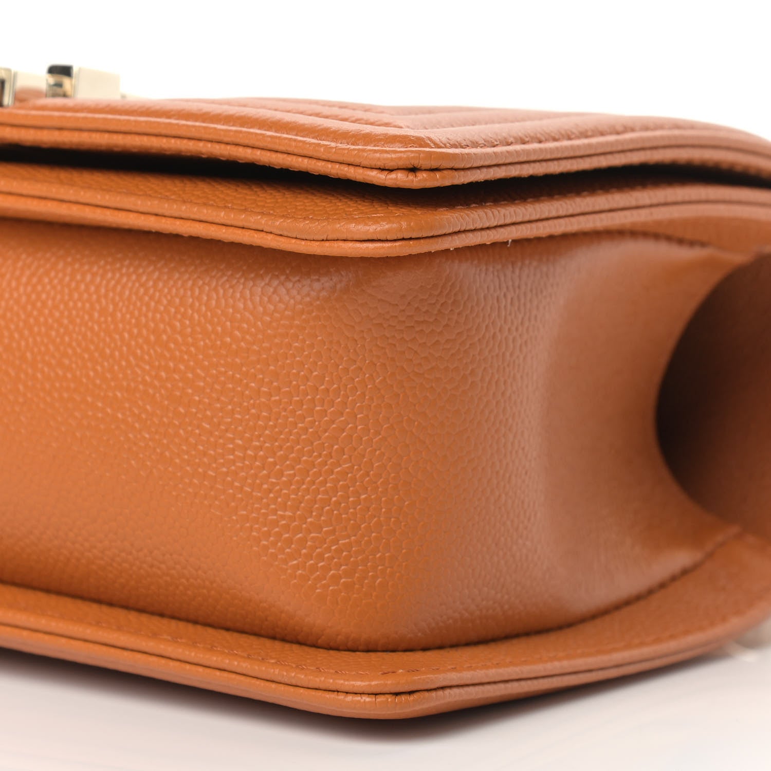 Chanel Caviar Quilted Small Boy Flap Light Brown 9 of 12