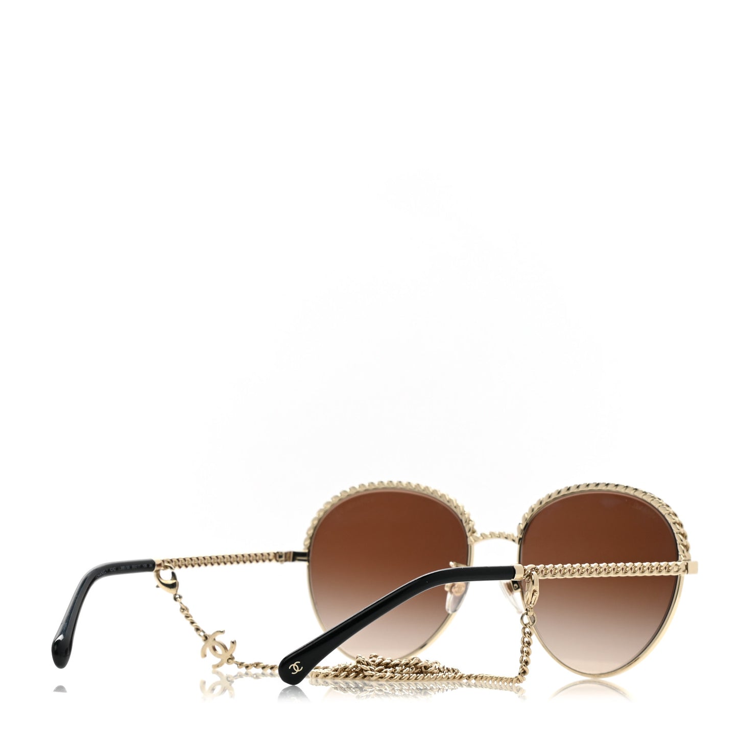 Chain Pantos Sunglasses 4242 Gold Brown