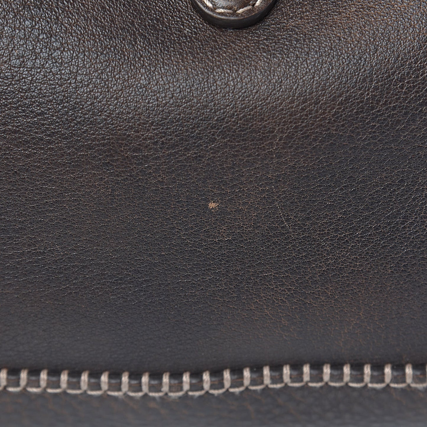 Calfskin Large New Jackie Shoulder Bag Dark Brown