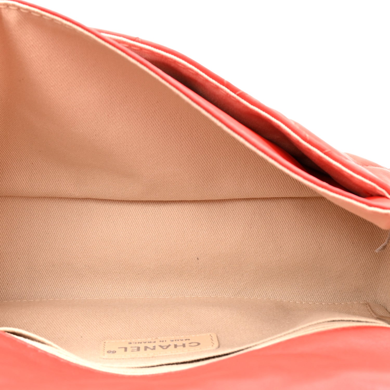 Chanel Lambskin Quilted Medium Icons Secret Label Flap Coral 5 of 12